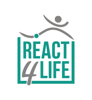 Logo Reactf4Life Color